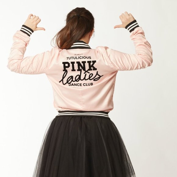 Jackets & Blazers - NWT- Pink Ladies satin bomber jacket Limited Edition - last ones available
